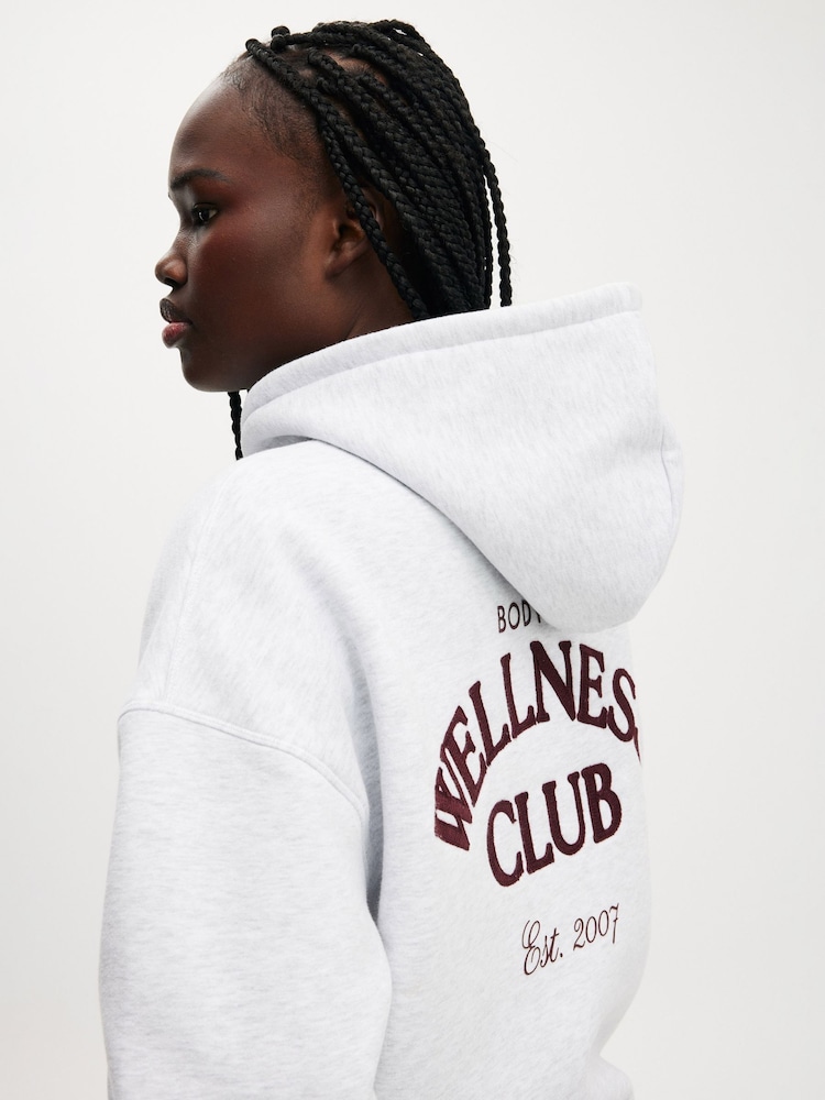 Cotton On Grey Plush Premium Graphic Hoodie - Image 1 of 4