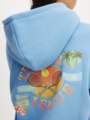 Cotton On Dark Blue Plush Premium Graphic Hoodie - Image 1 of 1