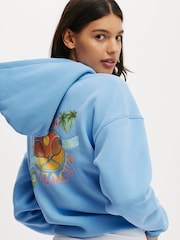 Cotton On Blue Plush Premium Graphic Hoodie - Image 2 of 4
