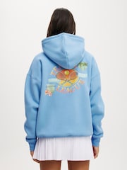 Cotton On Blue Plush Premium Graphic Hoodie - Image 4 of 4