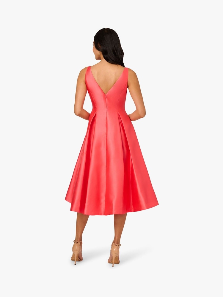 Adrianna Papell Sleeveless Tea Length Dress - Image 2 of 6