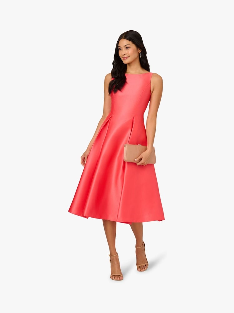 Adrianna Papell Sleeveless Tea Length Dress - Image 3 of 6