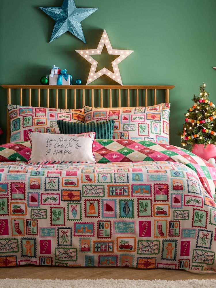 Furn Multicolour Dear Santa Duvet Set - Image 1 of 3 Furn Multicolour Dear Santa Duvet Set - Image 1 of 3