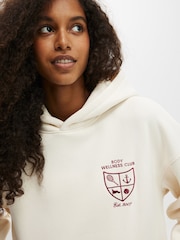 Cotton On Cream Chrome Plush Premium Graphic Hoodie - Image 1 of 4