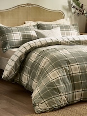 Wylder Nature Green Braemar Check Duvet Set - Image 2 of 3