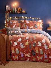 Furn Multicolour Halloween Pawty Duvet Set - Image 3 of 4