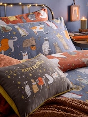 Furn Multicolour Halloween Pawty Duvet Set - Image 4 of 4