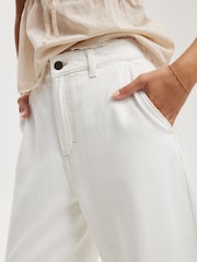 Alb - Blugi Cotton On cu croială tip balon 100% bumbac - Image 3 of 6