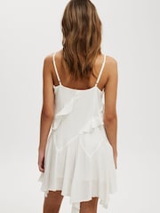 Cotton On Natural Holly Ruffle Mini Dress - Image 2 of 4