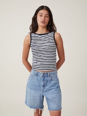 Cotton On Relaxed Denim 100% Cotton Shorts - Imagen 1 de 5