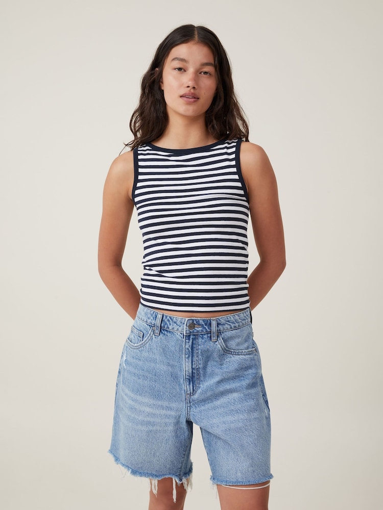 Cotton On Relaxed Denim 100% Cotton Shorts - Imagen 1 de 5
