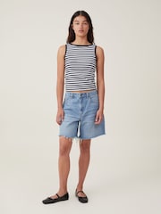 Cotton On Relaxed Denim 100% Cotton Shorts - Imagen 5 de 5