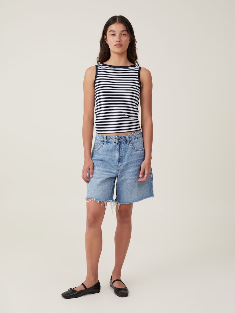Cotton On Relaxed Denim 100% Cotton Shorts - Imagen 5 de 5