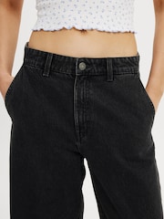 Cotton On Black Barrel Leg 100% Cotton Jeans - Image 5 of 6