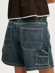 Cotton On Blue Sky Relaxed Denim 100% Cotton Shorts - Image 2 of 6
