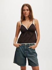 Cotton On Blue Sky Relaxed Denim 100% Cotton Shorts - Image 4 of 6