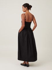Cotton On Black Romee Maxi 100% Cotton Dress - Image 2 of 4