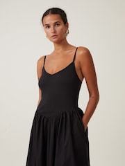Cotton On Black Romee Maxi 100% Cotton Dress - Image 3 of 4