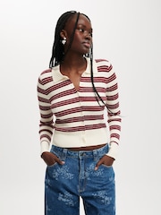 Cotton On Red Preppy Button Through Polo Shirt - Image 1 of 4