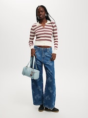 Cotton On Red Preppy Button Through Polo Shirt - Image 3 of 4