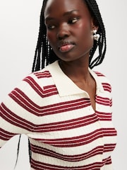 Cotton On Red Preppy Button Through Polo Shirt - Image 4 of 4