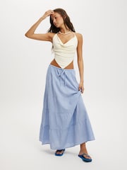 Cotton On Blue Haven Multi Tiered Maxi Skirt - Image 1 of 5