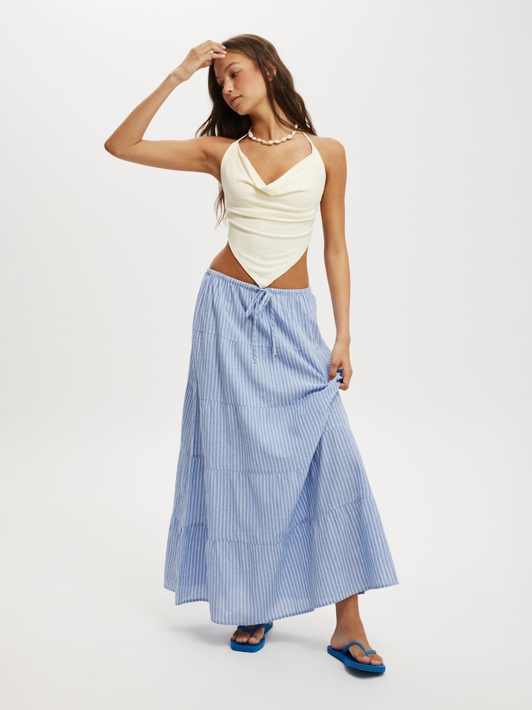 Cotton On Blue Haven Multi Tiered Maxi Skirt - Image 1 of 5