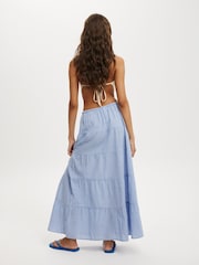 Cotton On Blue Haven Multi Tiered Maxi Skirt - Image 2 of 5