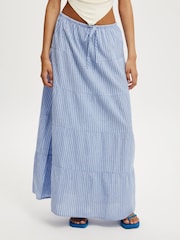Cotton On Blue Haven Multi Tiered Maxi Skirt - Image 3 of 5