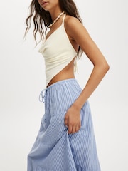 Cotton On Blue Haven Multi Tiered Maxi Skirt - Image 5 of 5