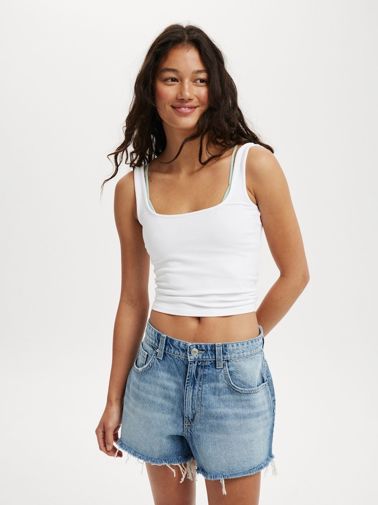 Cotton On Blue Original Denim 100% Cotton Shorts - Image 1 of 6 Cotton On Blue Original Denim 100% Cotton Shorts - Image 1 of 6