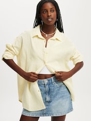 Cotton On Yellow Haven Long Sleeve Shirt - Image 1 of 4