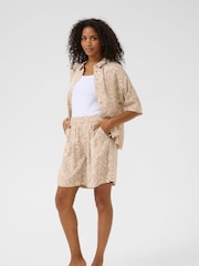Kaffe Grey KAbarton Elasticated Waist Shorts - Image 2 of 5