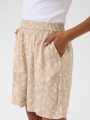 Kaffe Grey KAbarton Elasticated Waist Shorts - Image 3 of 5