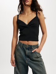 Cotton On Blue Dark Low Rise Super Baggy 100% Cotton Jeans - Image 5 of 6