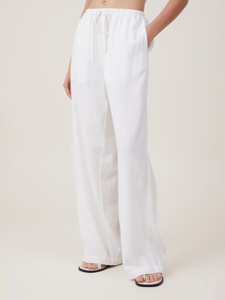 Cotton On White Haven Wide Leg Trousers - Image 4 of 4