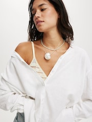 Cotton On White Haven Long Sleeve Shirt - Image 3 of 4