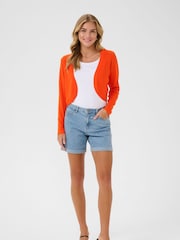 Kaffe Red Astrid Long Sleeve Open Bolero - Image 3 of 6