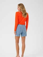 Kaffe Red Astrid Long Sleeve Open Bolero - Image 4 of 6