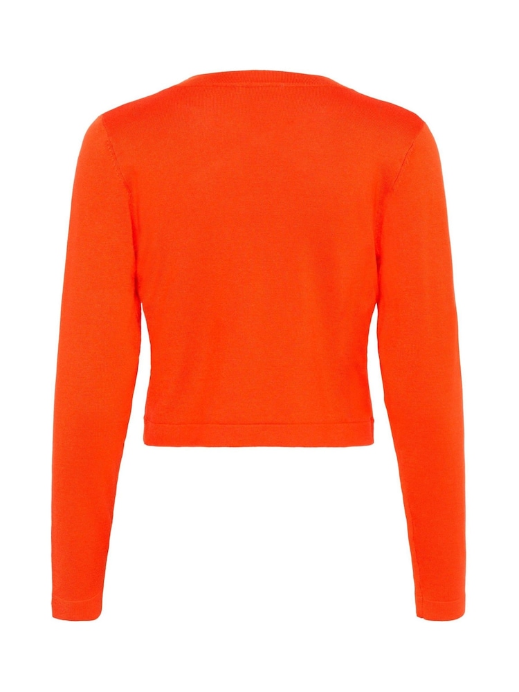 Kaffe Red Astrid Long Sleeve Open Bolero - Image 6 of 6