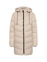 Kaffe Grey KAsusanne Hooded Padded Coat - Image 5 of 6