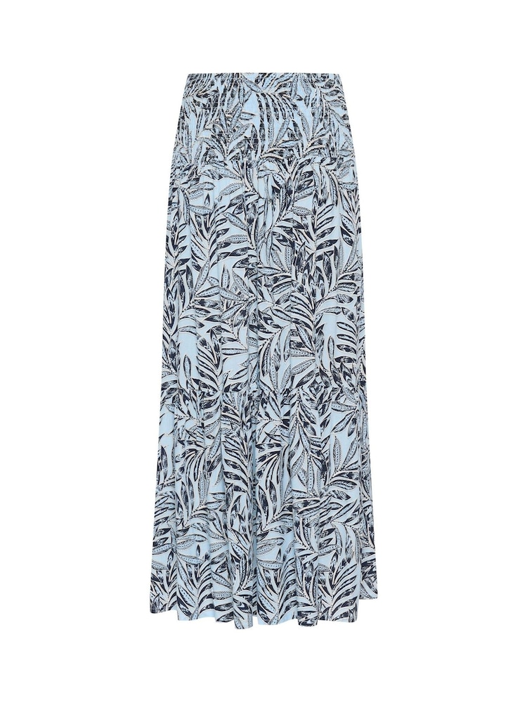 Kaffe Blue KAmaxi A-Line Smock Maxi Skirt - Image 6 of 6