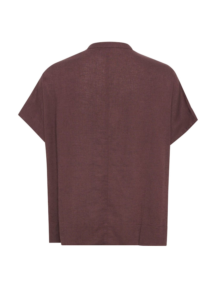 Kaffe Brown KAmilia Short Wing Sleeve Blouse - Image 6 of 6 Kaffe Brown KAmilia Short Wing Sleeve Blouse - Image 6 of 6