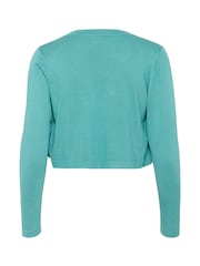 Kaffe Blue Astrid Long Sleeve Open Bolero - Image 6 of 6