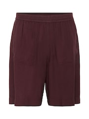 Kaffe Red KAmilia Elasticated Waist Shorts - Image 5 of 6