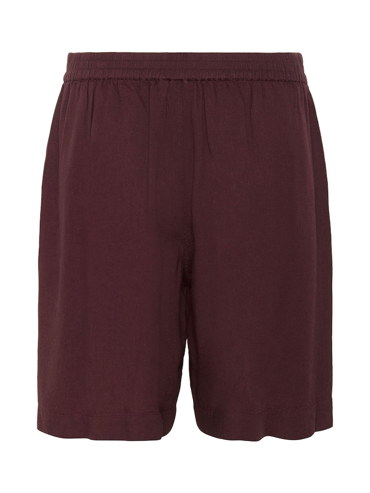 Kaffe Red KAmilia Elasticated Waist Shorts - Image 6 of 6
