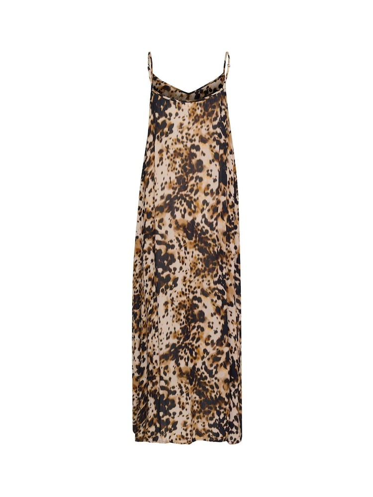 Kaffe Natural KAthora Amber Leopard Print Dress - Image 5 of 5