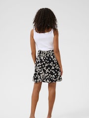Kaffe KAthora Amber Floral Print Mini Black Skirt - Image 3 of 5