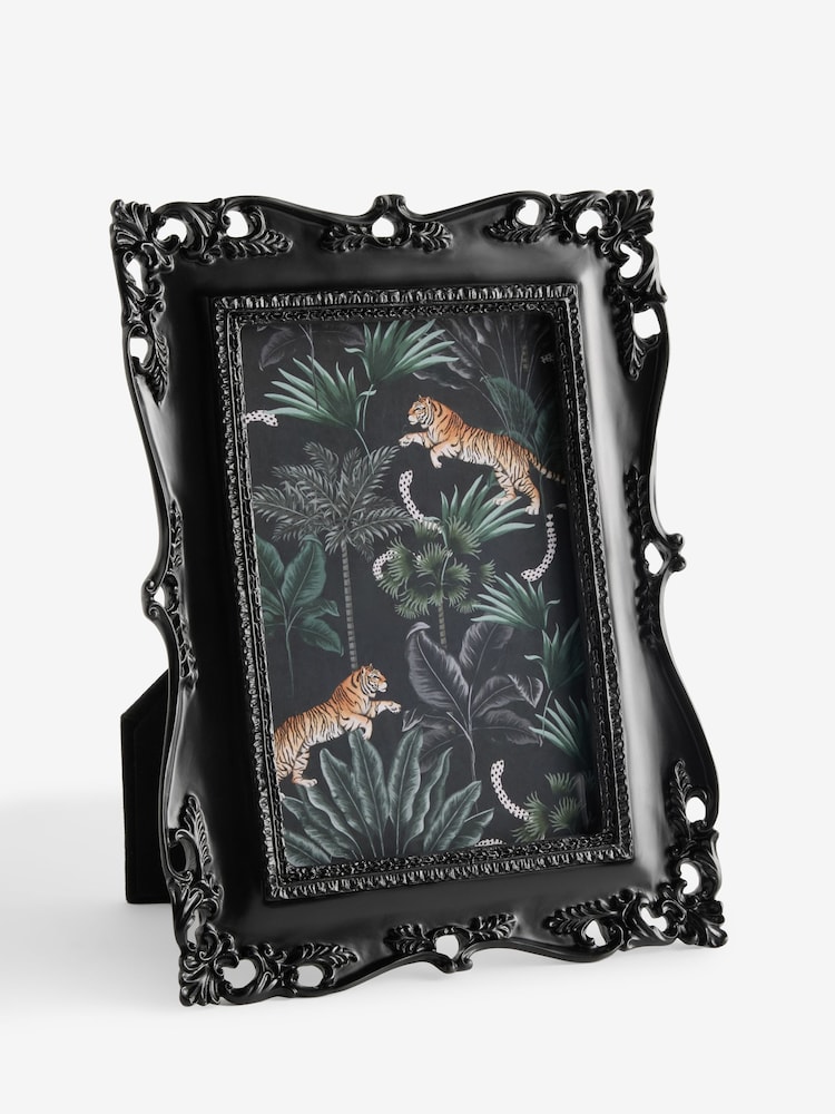 Black Ornate Decorative Photo Frame - Image 1 of 2