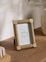 Cadre photo en bois à crêtes - Image 1 de 4